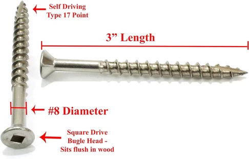 #8 × 3" Structural Screws